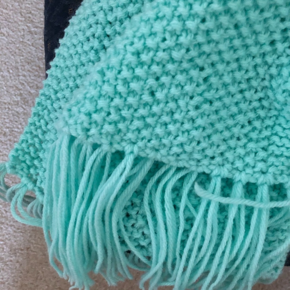 Handmade knitted scarf